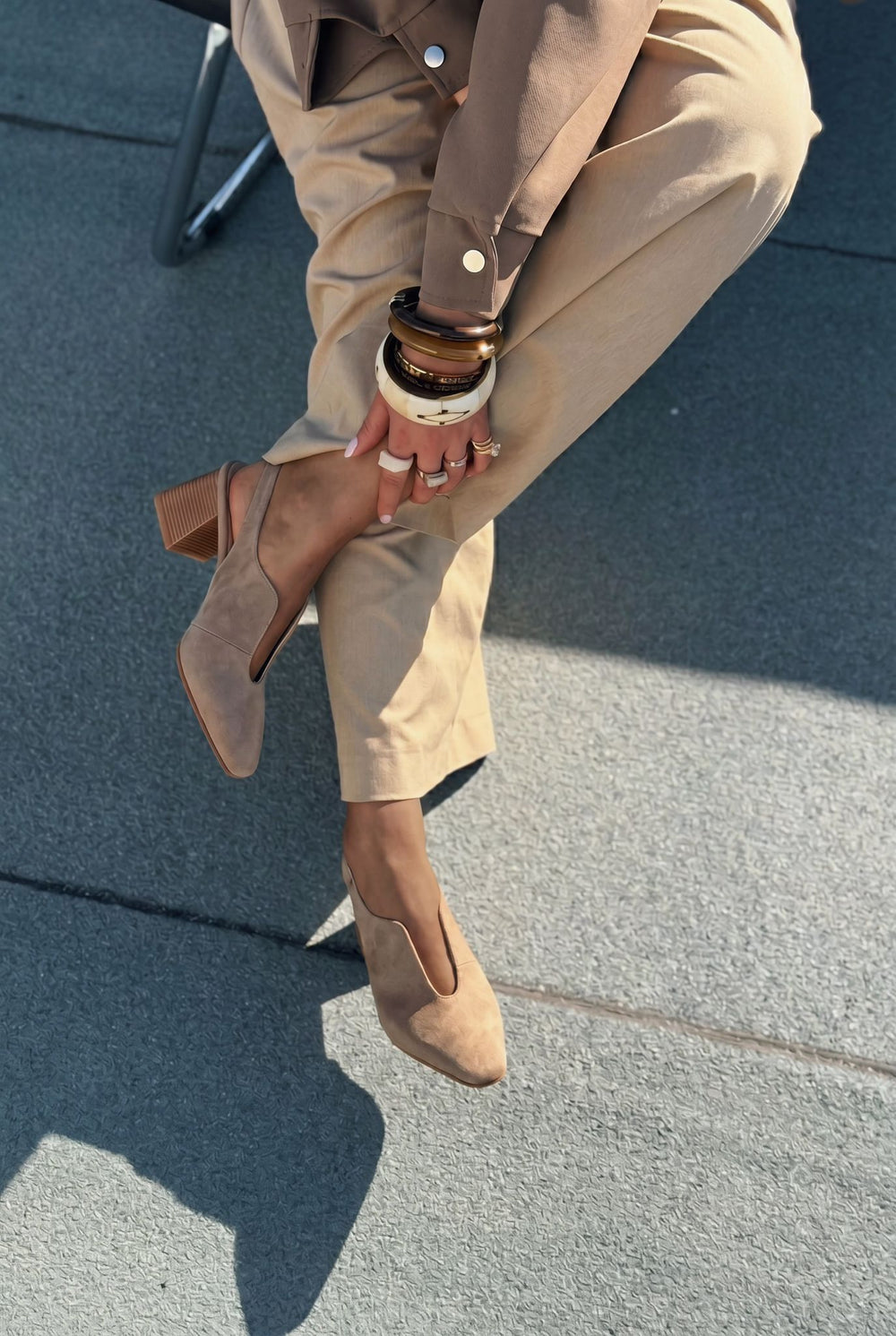 Pelora Vizon Süet Kadın Topuklu Ayakkabı - ILOVESHOES