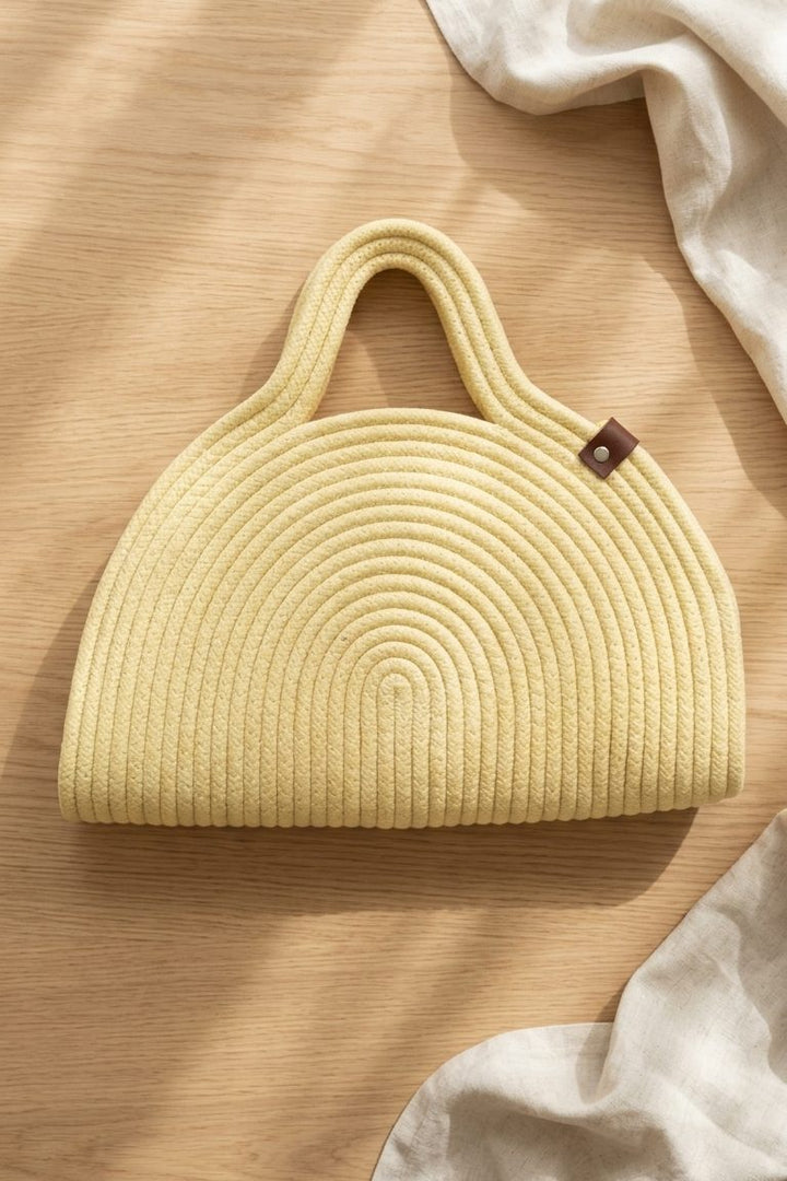 Floriva Sarı Halat Kadın Çanta - ILOVESHOES