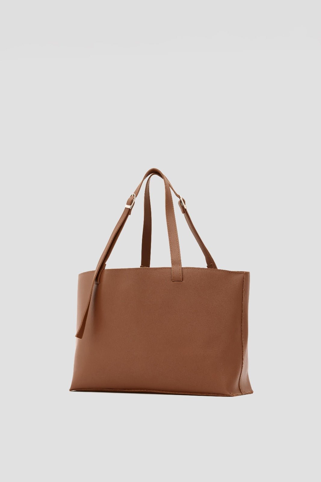 Tenza Omuz Çantası Taba Mat Deri - ILOVESHOES