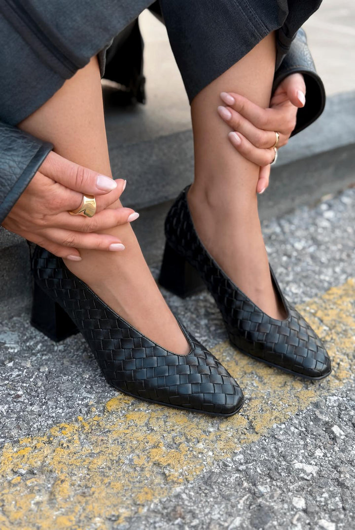 Torben Topuklu Ayakkabı Siyah Mat Deri - ILOVESHOES