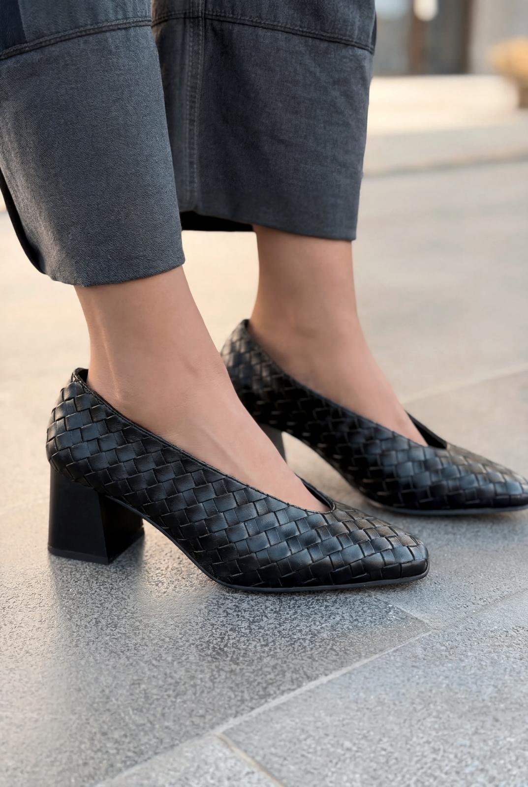 Torben Topuklu Ayakkabı Siyah Mat Deri - ILOVESHOES