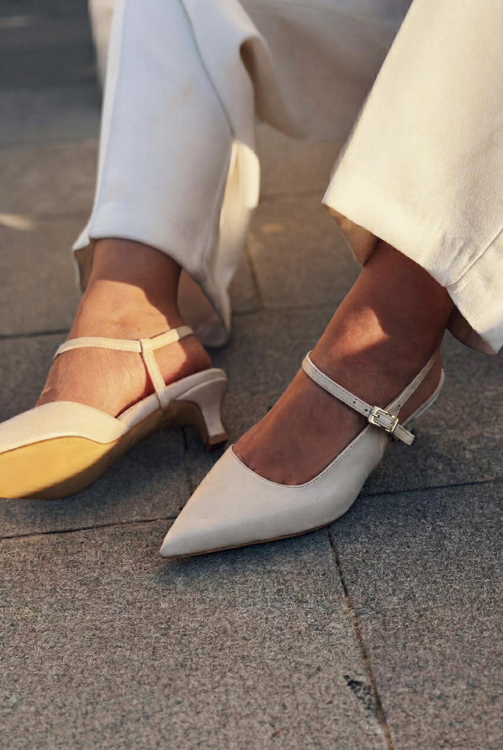 Torev Bej Mat Deri Kadın Stiletto