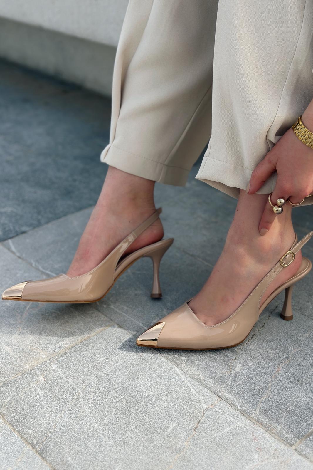 Caligo Stiletto Nude Rugan - ILOVESHOES