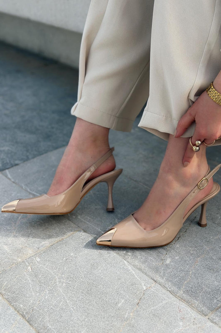 Caligo Stiletto Nude Rugan - ILOVESHOES