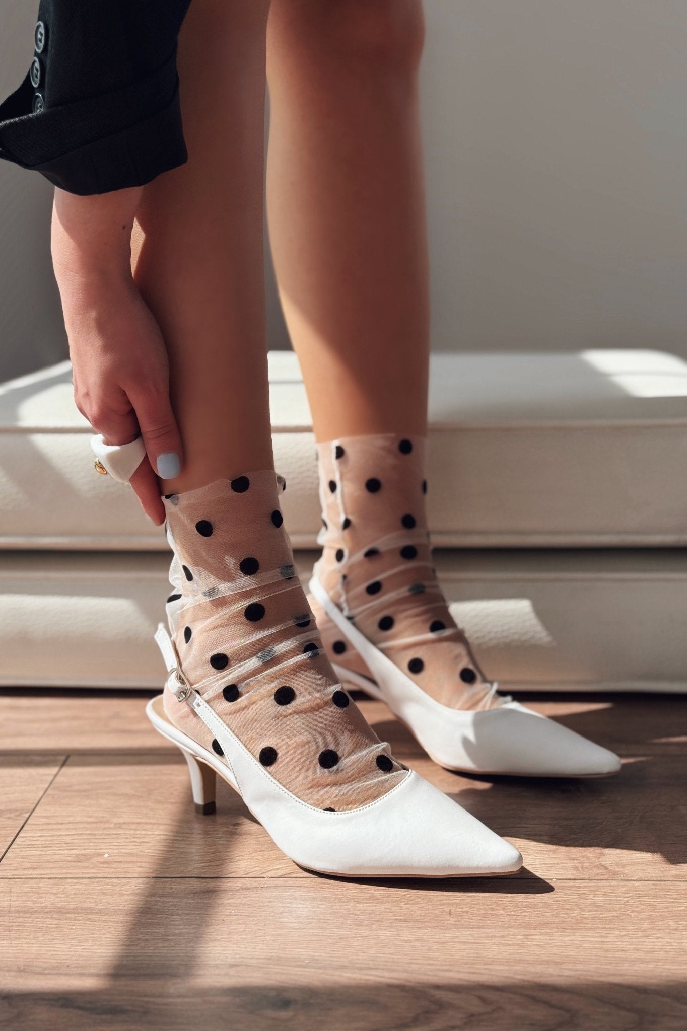 Teylor Beyaz İnce Topuklu Kadın Ayakkabı - ILOVESHOES