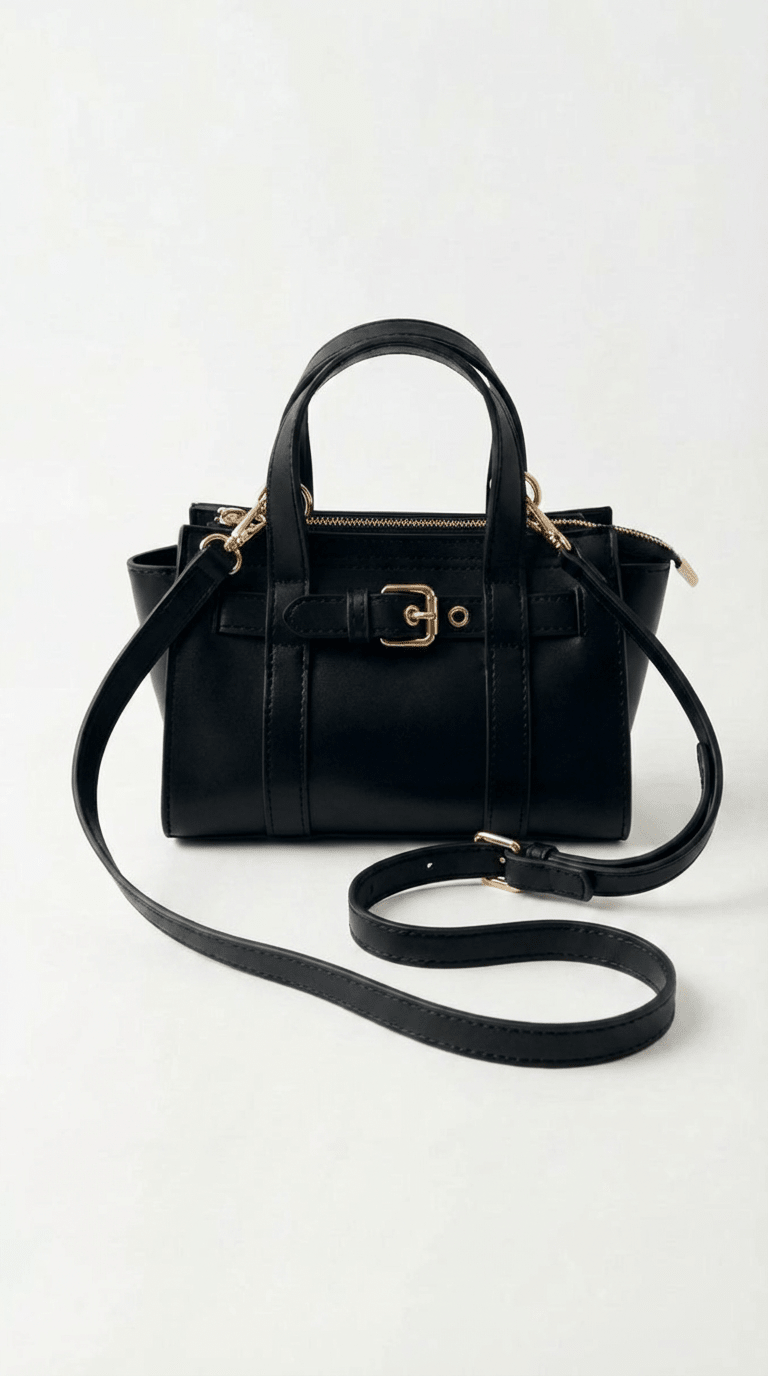 Norev Kadın El Çantası Siyah Mat Deri - ILOVESHOES