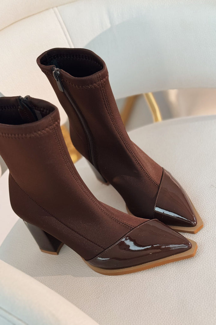 Mivora Streç Acı Kahve Kadın Bot - ILOVESHOES