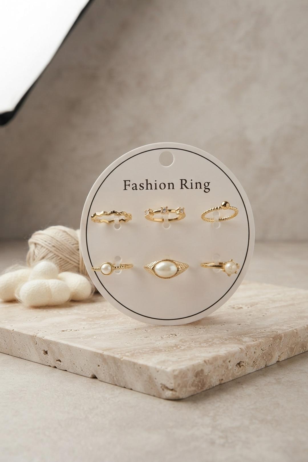 ILS-1153-Gold Renk Pirinç Vintage Detaylı 6&