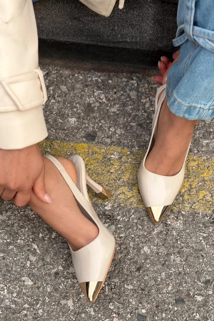 Sarnok Stiletto Nude Rugan - ILOVESHOES