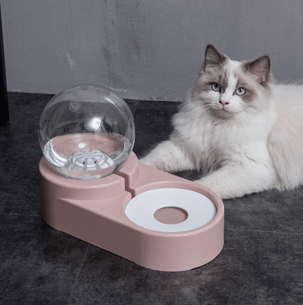 Automatic Pet Dog Cat Feeder with Fountain 1.8L Bowl - ILOVESHOES