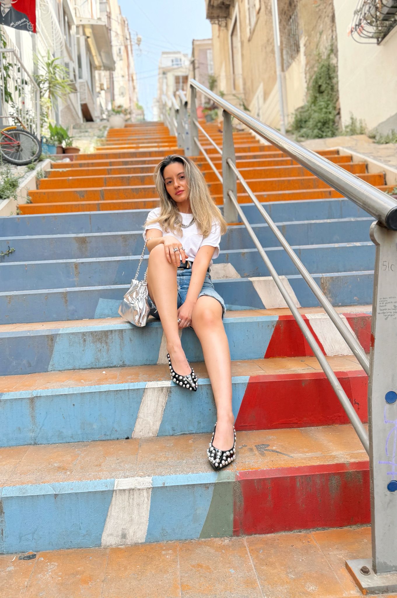 Owensa Rugan Siyah Troklu Stiletto - ILOVESHOES