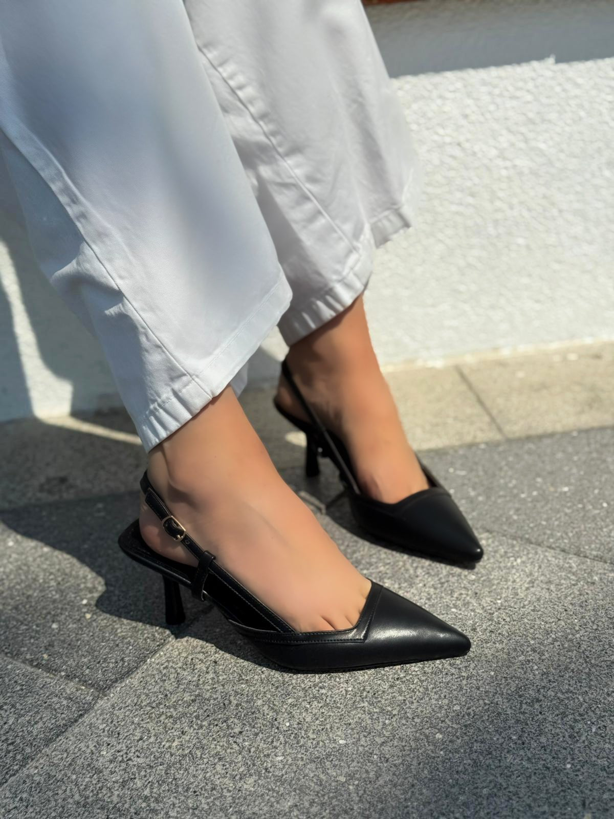 Dayrax Mat Deri Siyah Stiletto - ILOVESHOES