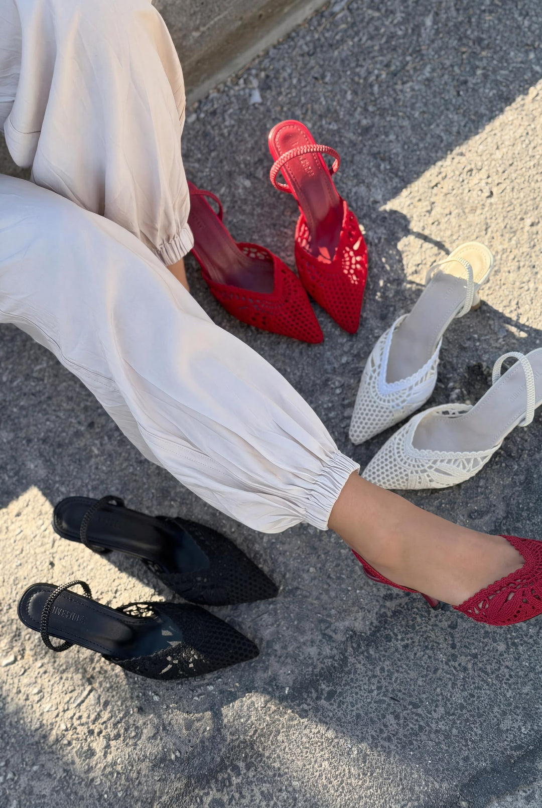 Brina Bej Dantel Kadın Stiletto