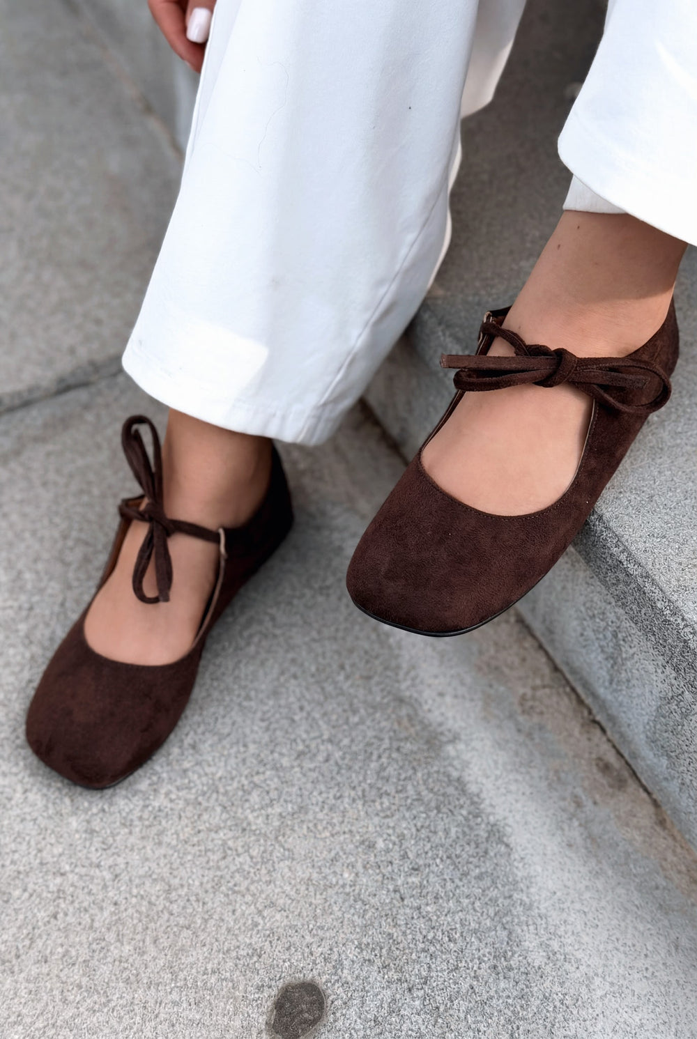 Belith Acı Kahve Süet Kadın Babet - ILOVESHOES