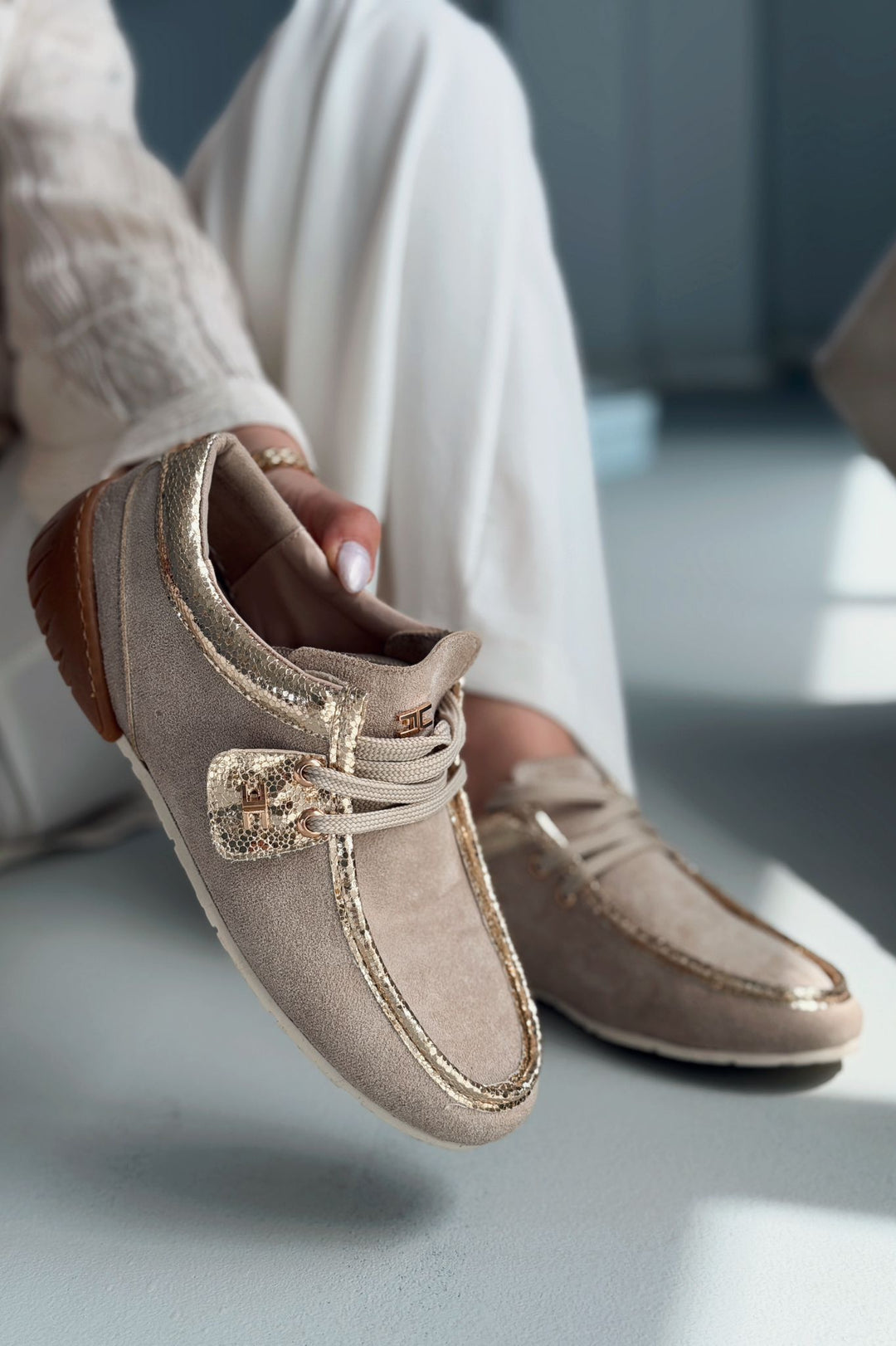 Vionelle Vizon Süet Kadın Spor Ayakkabı - ILOVESHOES