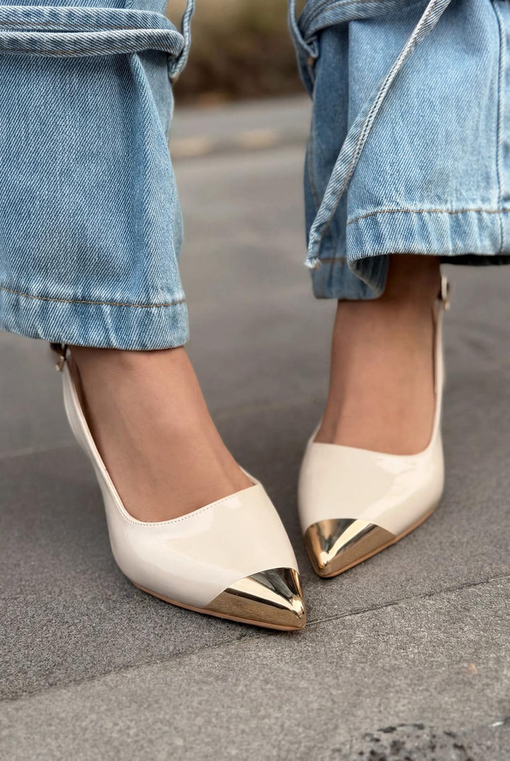 Sarnok Stiletto Nude Rugan - ILOVESHOES