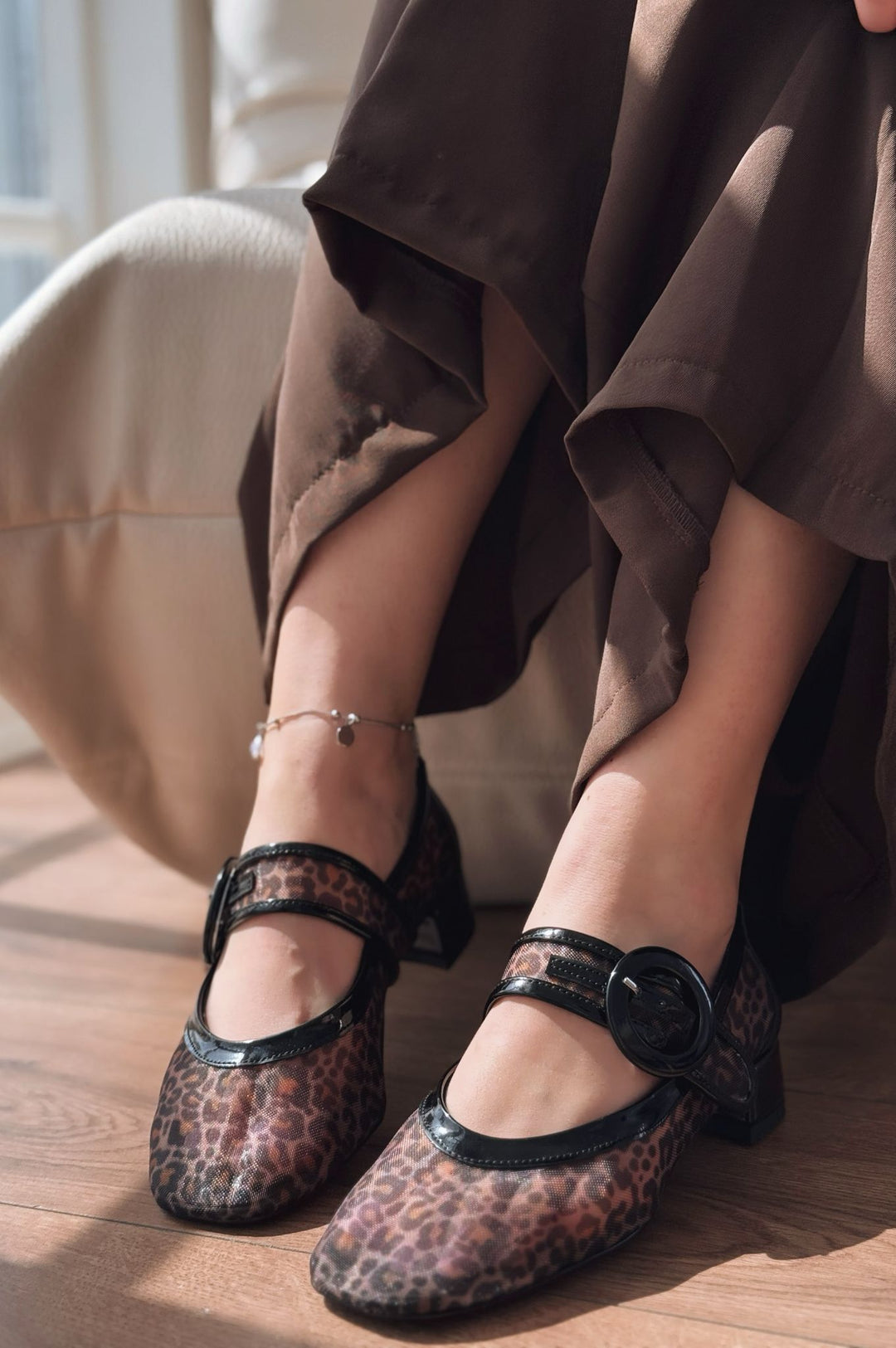 Cyreya File Leo Desenli Toka Detaylı Mary Jane - ILOVESHOES