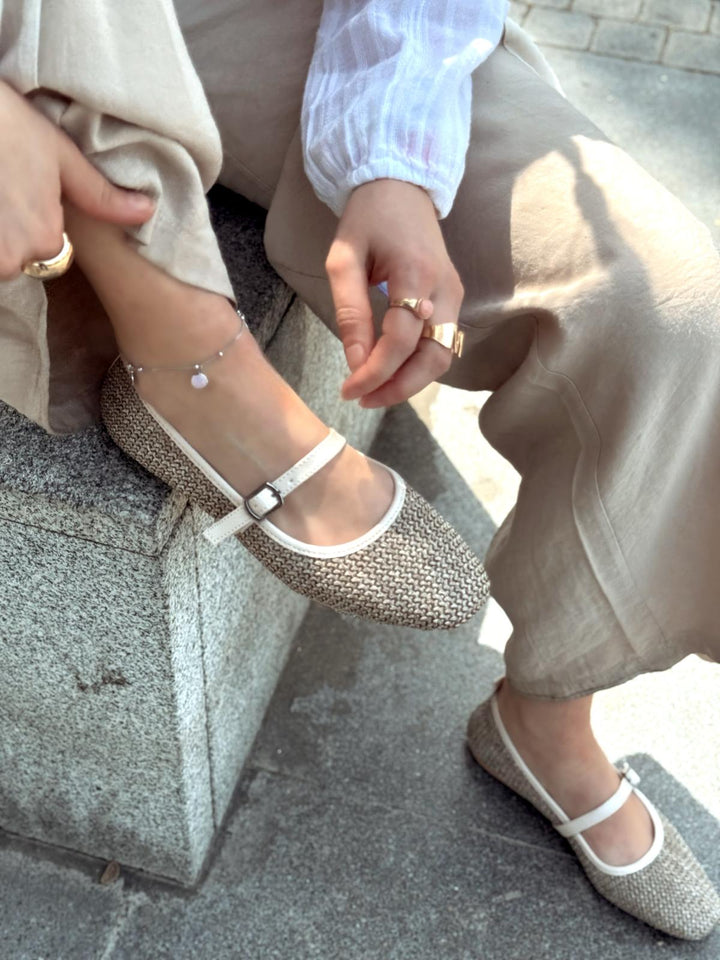Xeluri Tekstil Kadın Babet Kahverengi - ILOVESHOES
