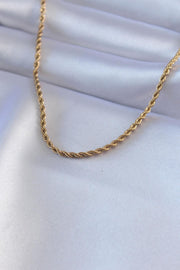 ILS - 1008 Kadın Burgu Kolye Gold Çelik 45 CM - ILOVESHOES