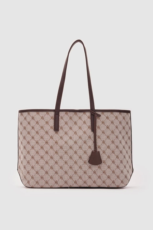 Althena Kadın Omuz Çantası Acıkahve Desenli - ILOVESHOES