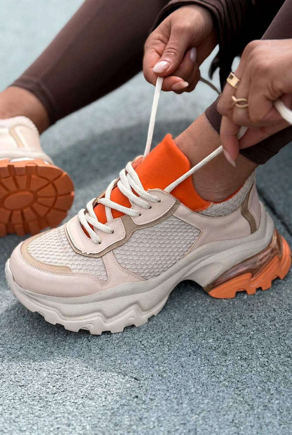 Meris Kadın Spor Ayakkabı Turuncu - ILOVESHOES