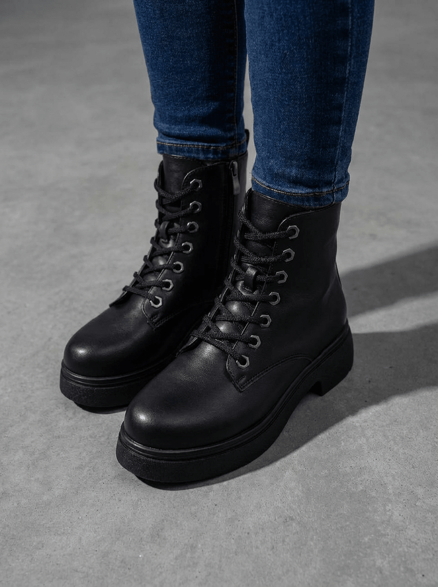 Voltera Kadın Bot Sİyah Mat Deri - ILOVESHOES