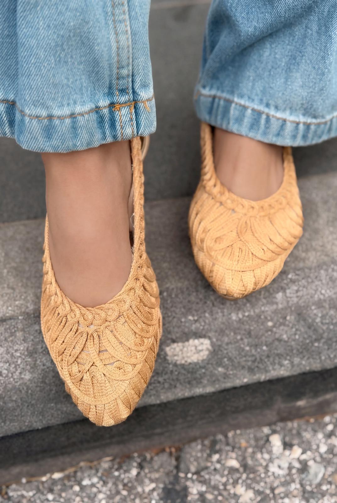 Morvik Kadın Babet Bej - ILOVESHOES