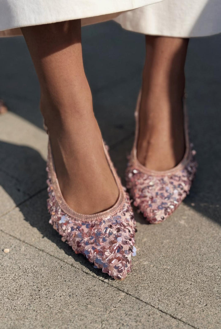 Selorine Stiletto Pembe Pullu - ILOVESHOES