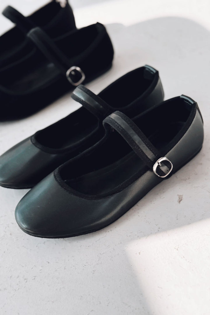 Vosinta Mat Deri Mary Jane Babet Siyah - ILOVESHOES