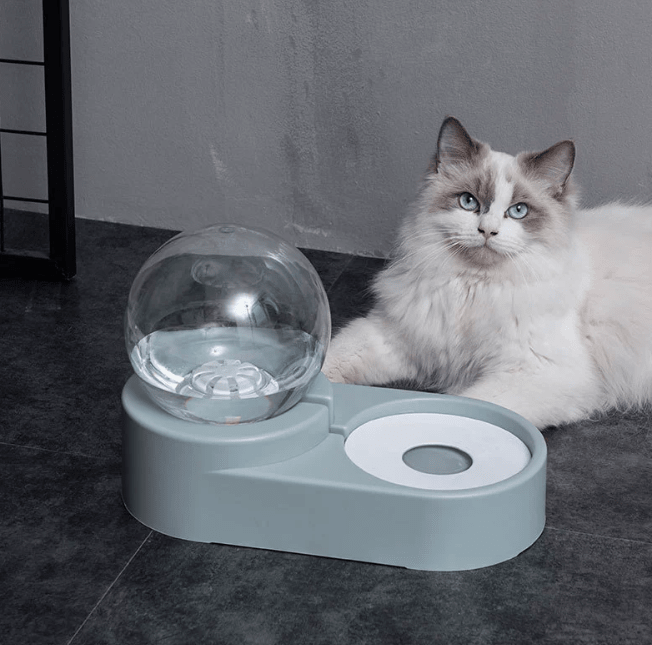 Automatic Pet Dog Cat Feeder with Fountain 1.8L Bowl - ILOVESHOES