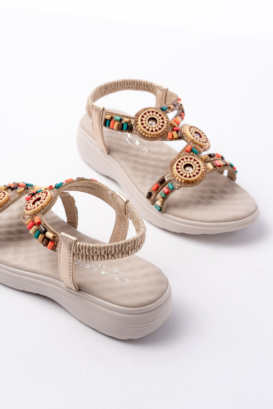 Lorien Beige Stone Detailed Women&