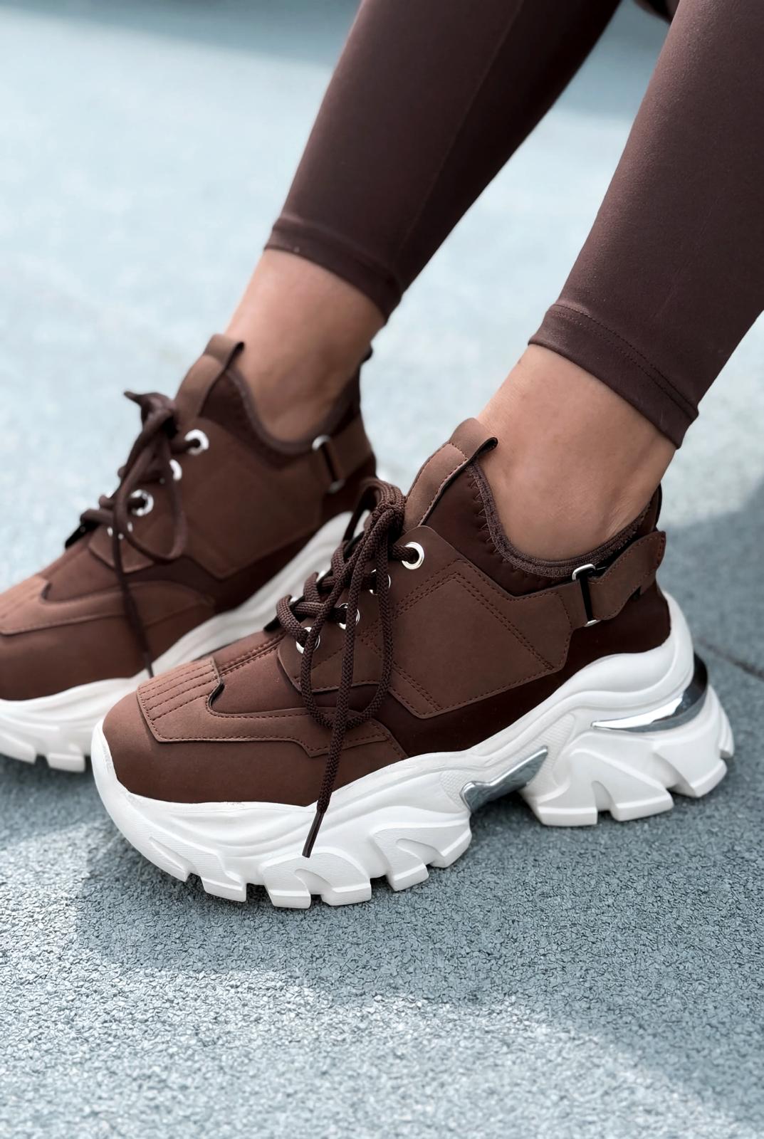 Delorin kadın Spor Ayakkabı Acıkahve - ILOVESHOES