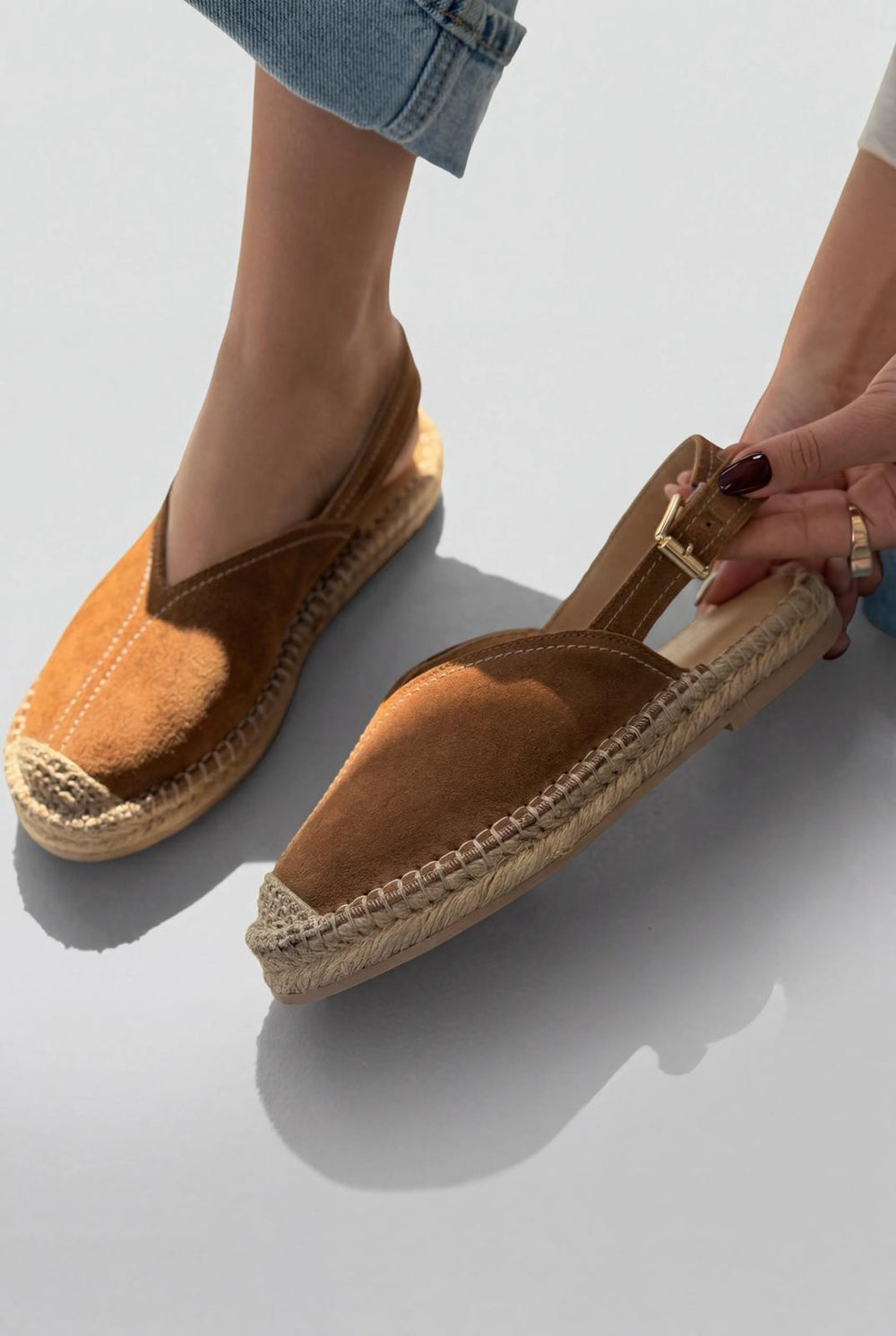 Orveth Taba Hakiki Süet Kadın Espadril - ILOVESHOES