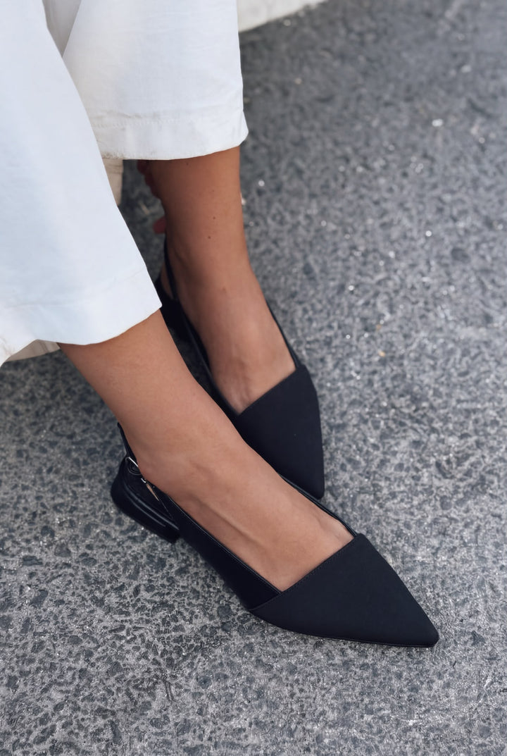 Drest Siyah Mat Deri Kadın Stiletto