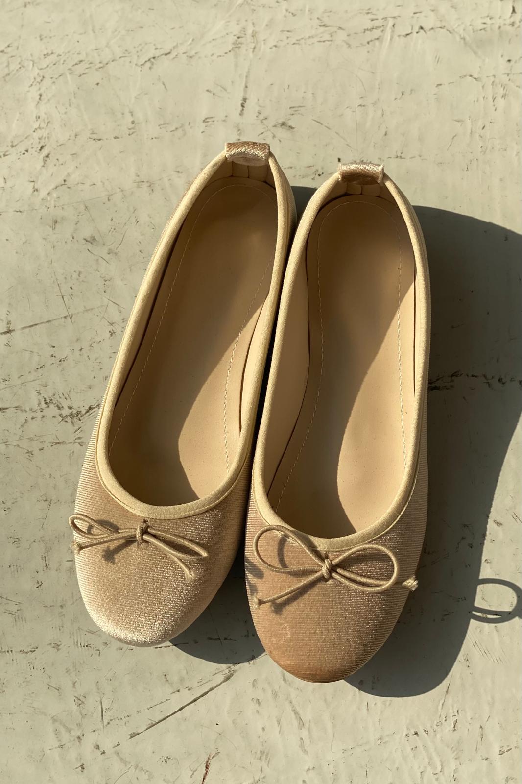 Lante Kadife Mary Jane Babet Bej - ILOVESHOES