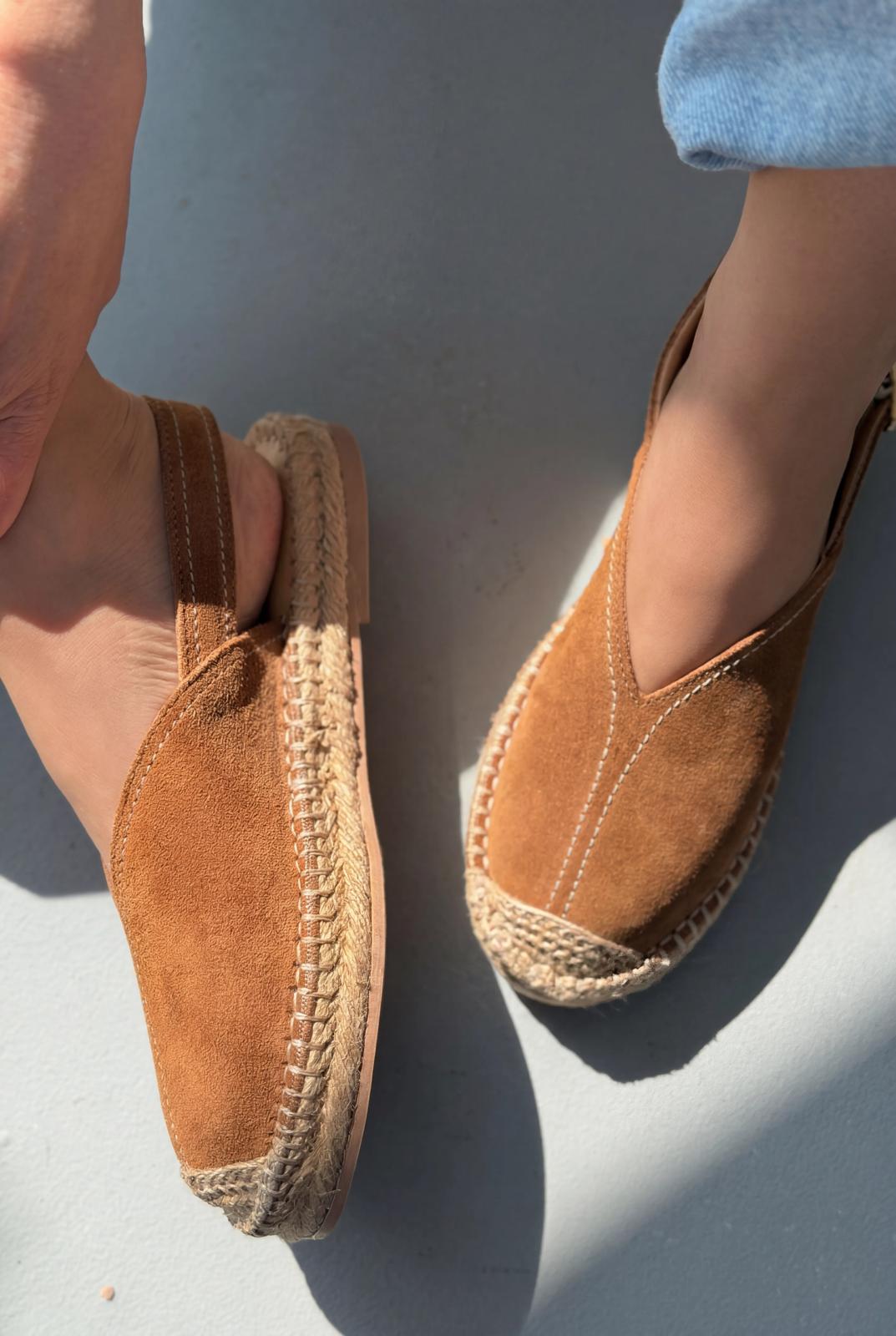 Orveth Taba Hakiki Süet Kadın Espadril - ILOVESHOES