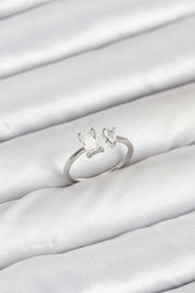 ILS - 1011 Kadın Yüzük Gümüş Zirkon Taşlı - ILOVESHOES