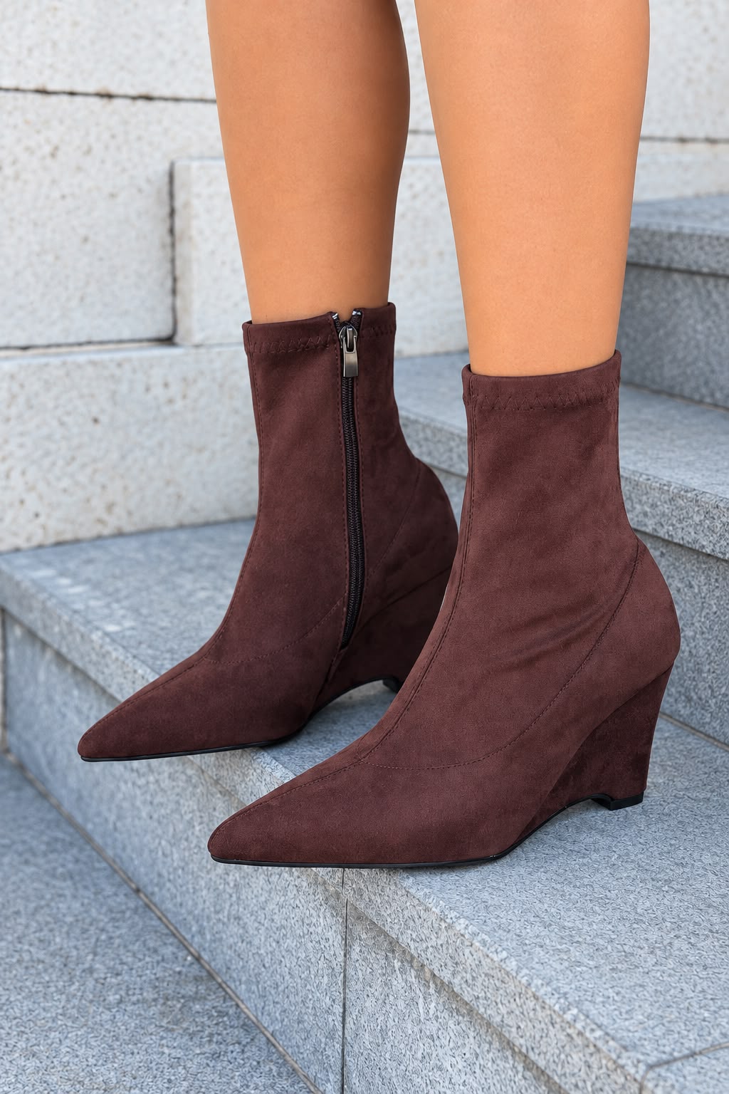 Avelra Acı Kahve Süet Kadın Bot - ILOVESHOES
