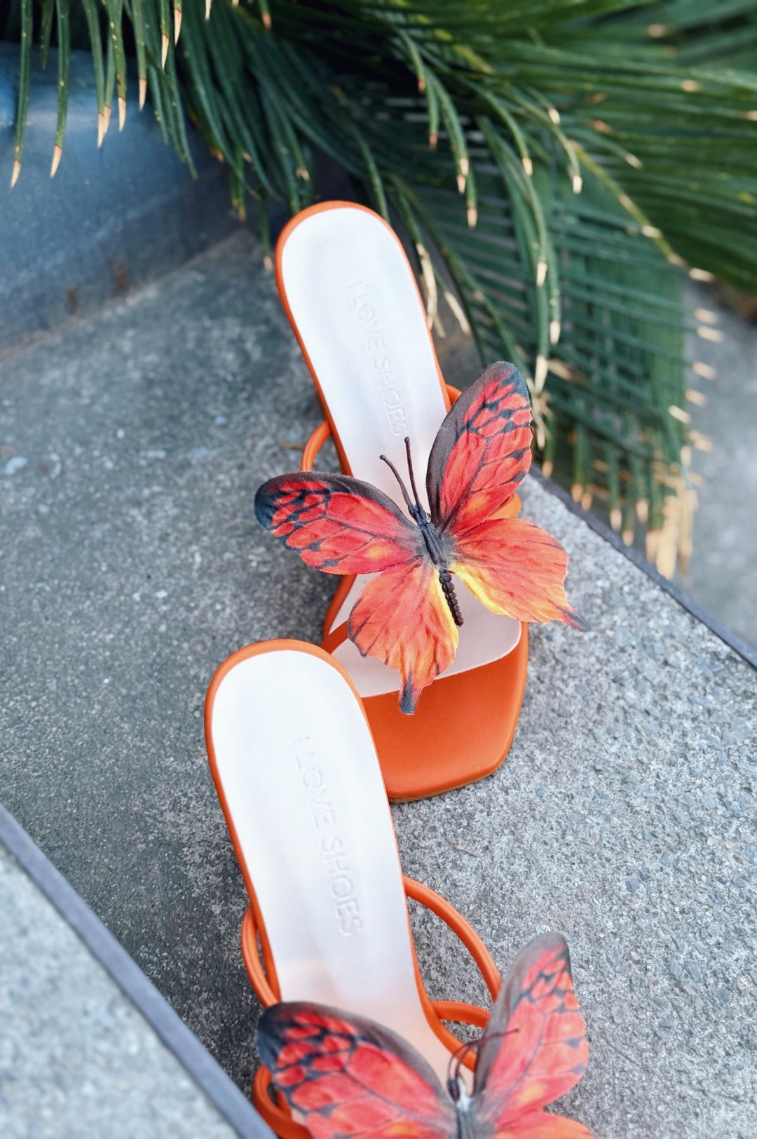 Haxsed Topuklu Kadın Terlik Mat Turuncu - ILOVESHOES