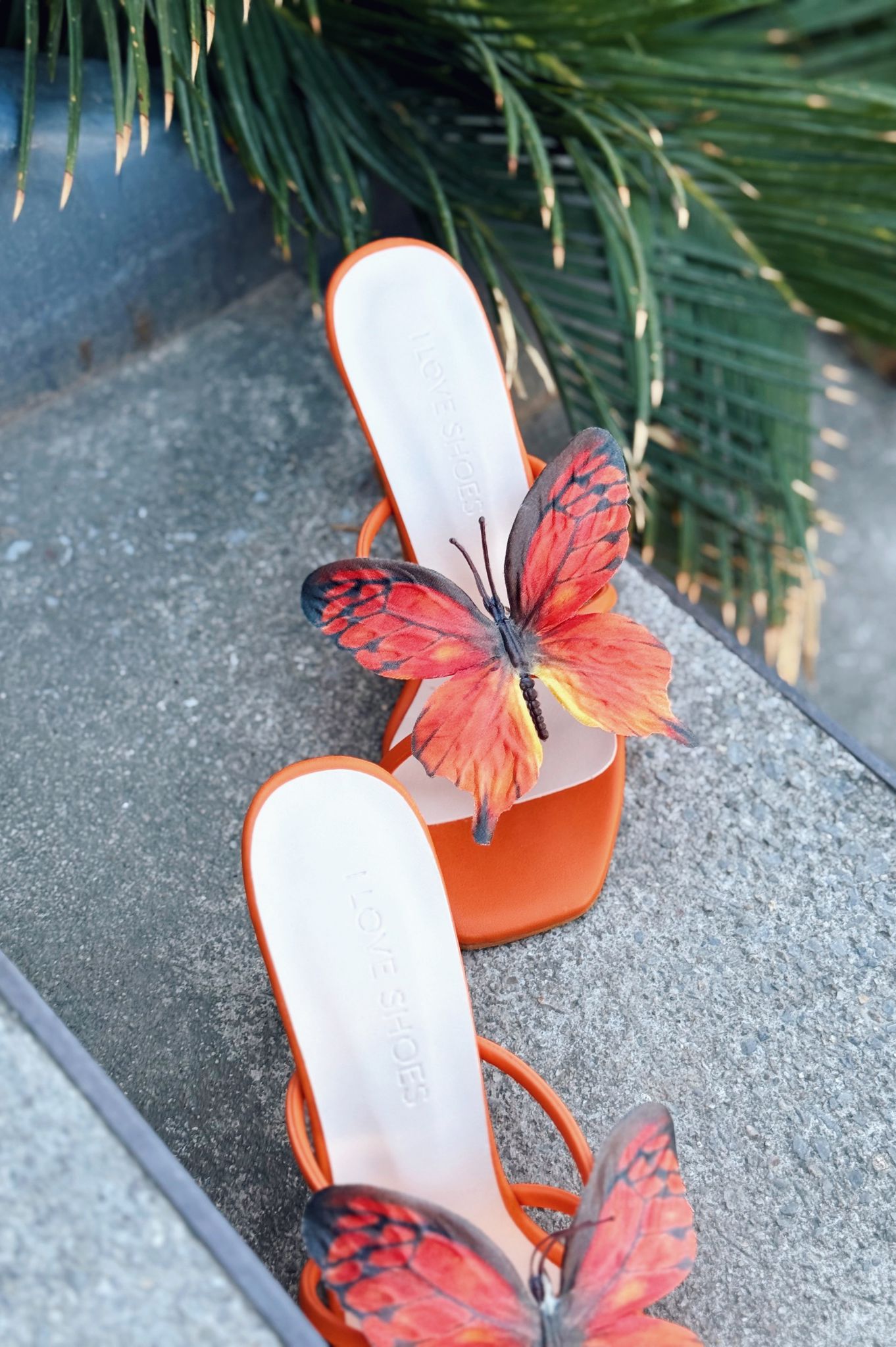 Haxsed Topuklu Kadın Terlik Mat Turuncu - ILOVESHOES