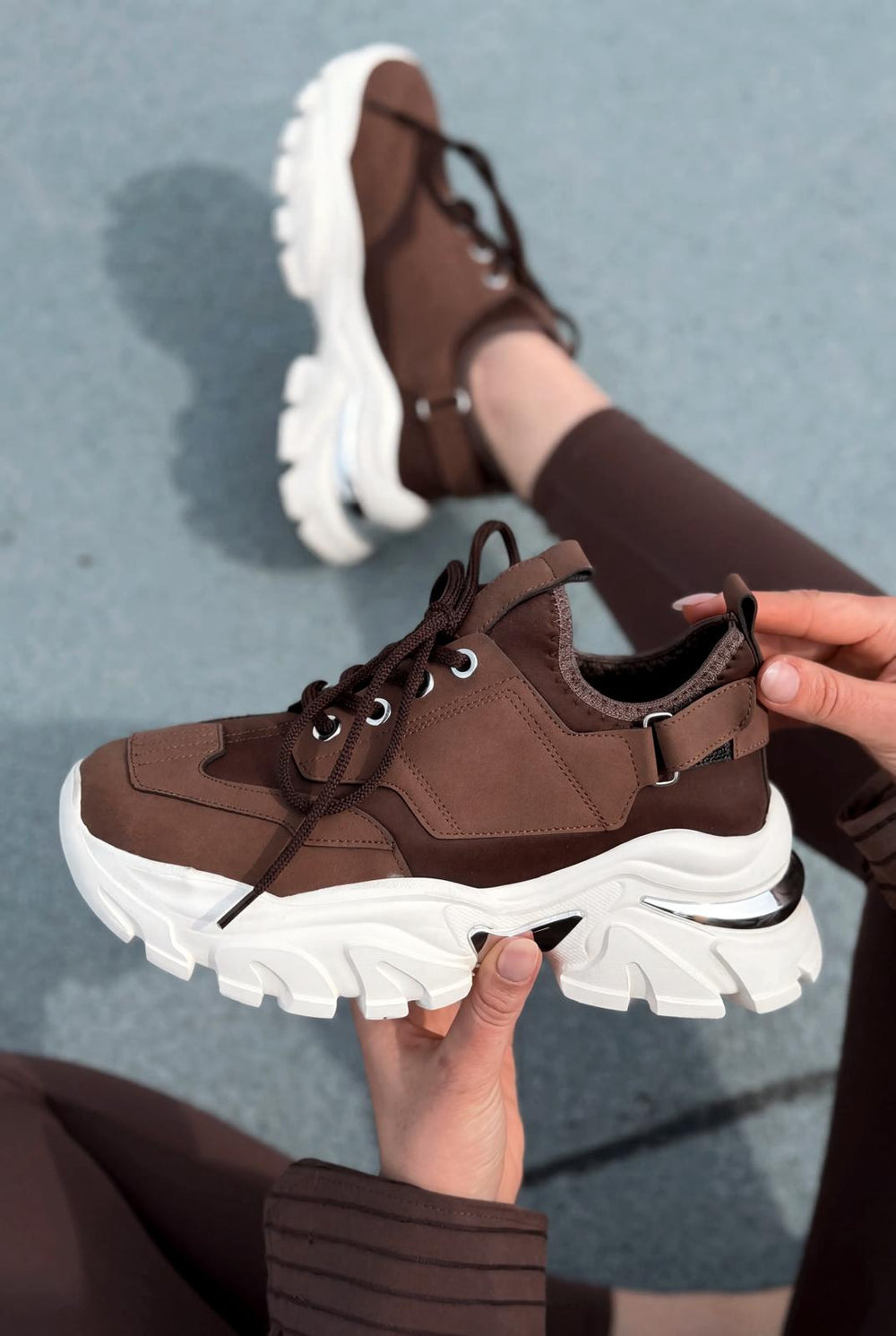 Delorin kadın Spor Ayakkabı Acıkahve - ILOVESHOES