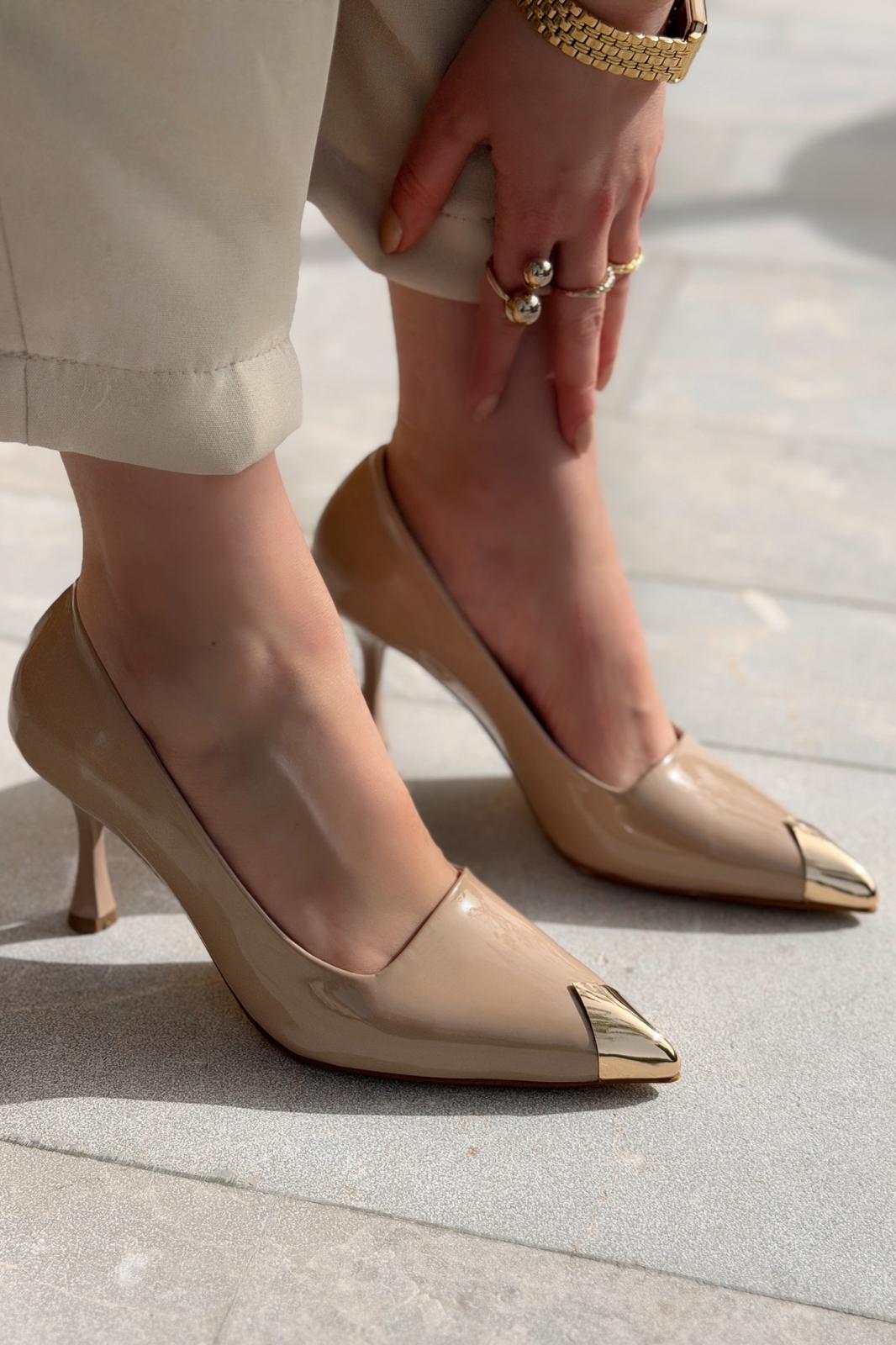 Noctra Stiletto Nude Rugan - ILOVESHOES