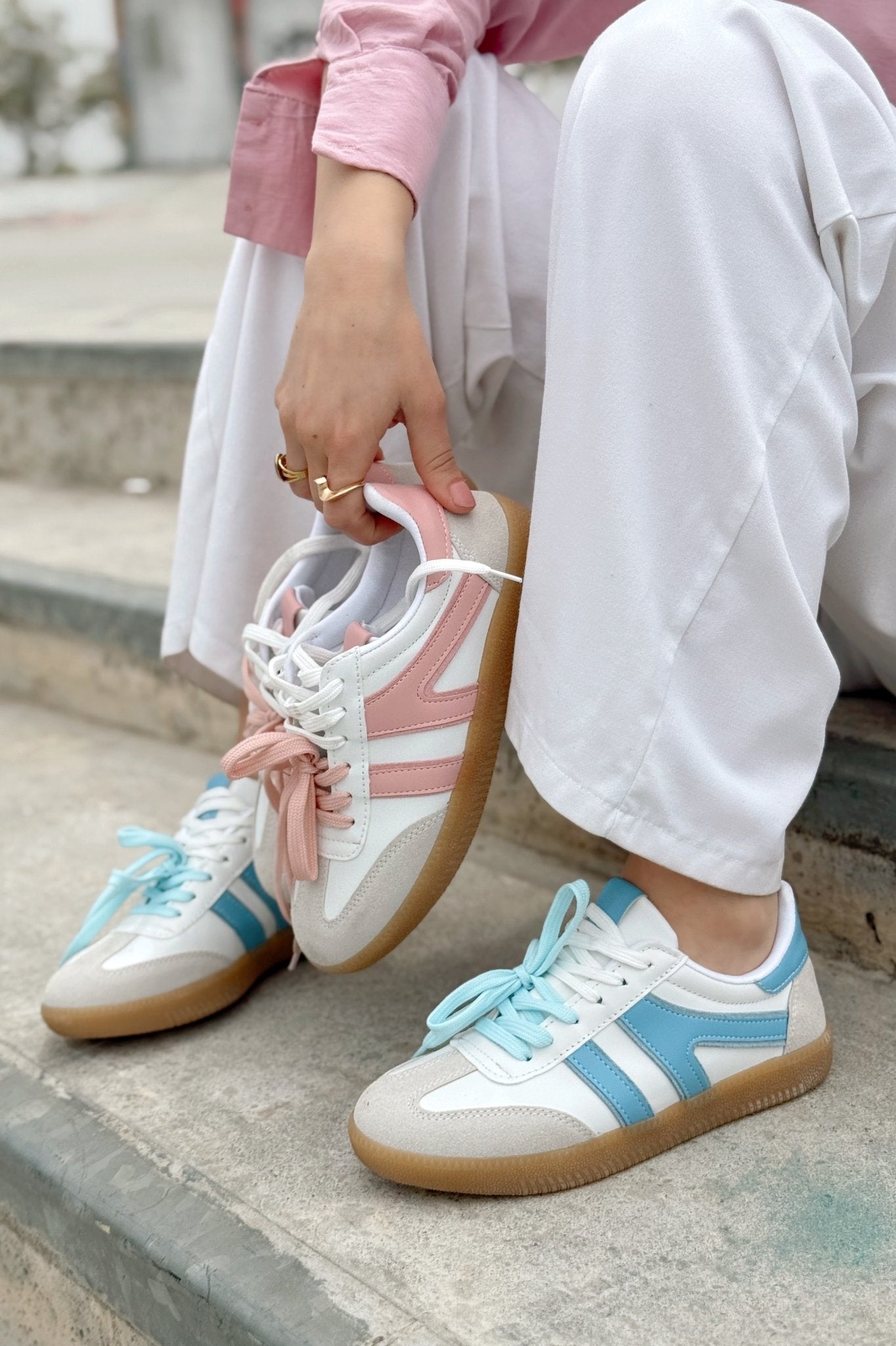 Ulisya Pudra Termo Taban Günlük Kadın Spor Ayakkabı - ILOVESHOES Türkiye