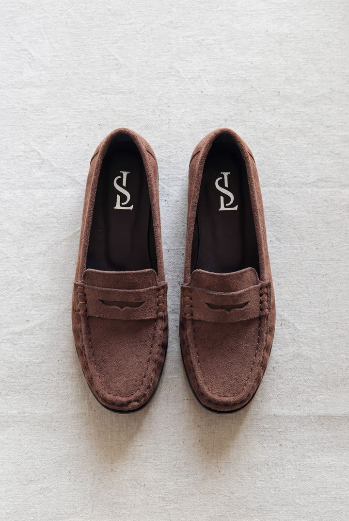 Marcel Kadın Loafer Acıkahve Süet - ILOVESHOES