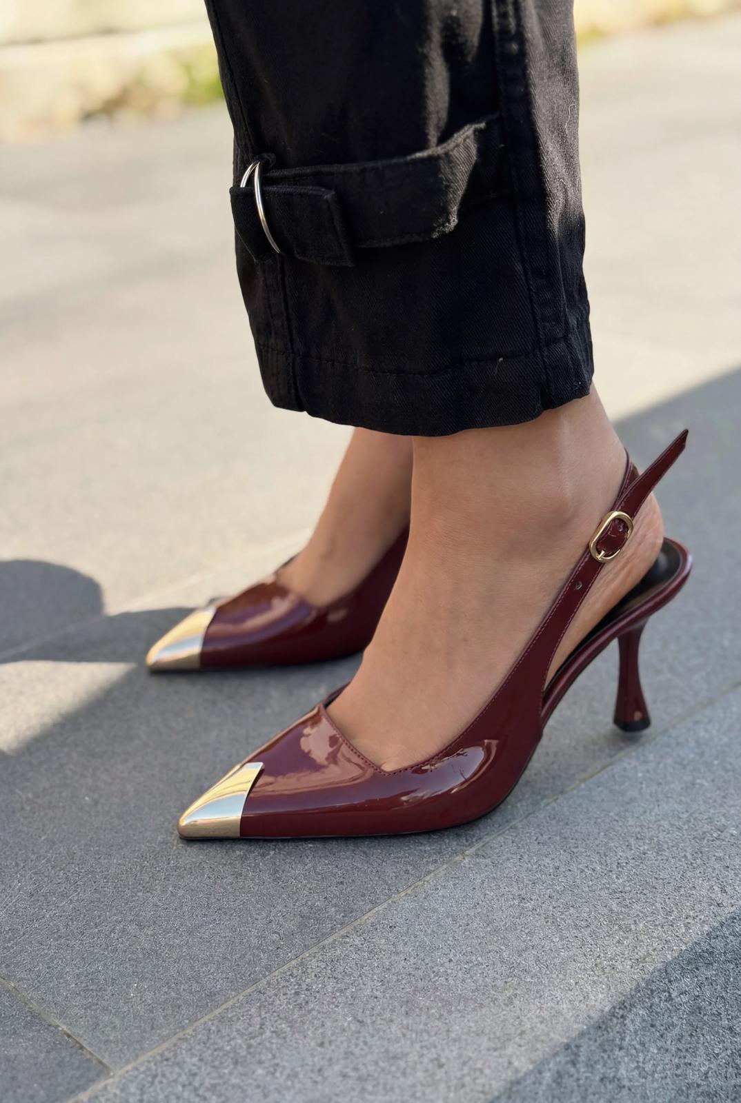 Caligo Stiletto Bordo Rugan - ILOVESHOES