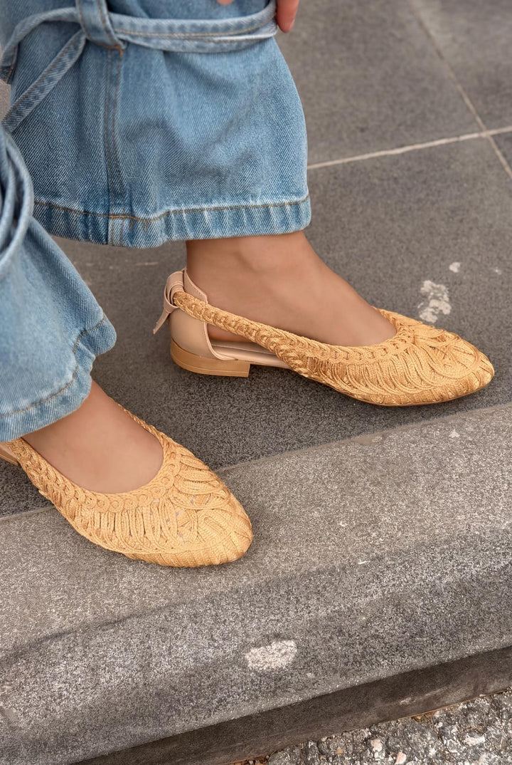 Morvik Kadın Babet Bej - ILOVESHOES