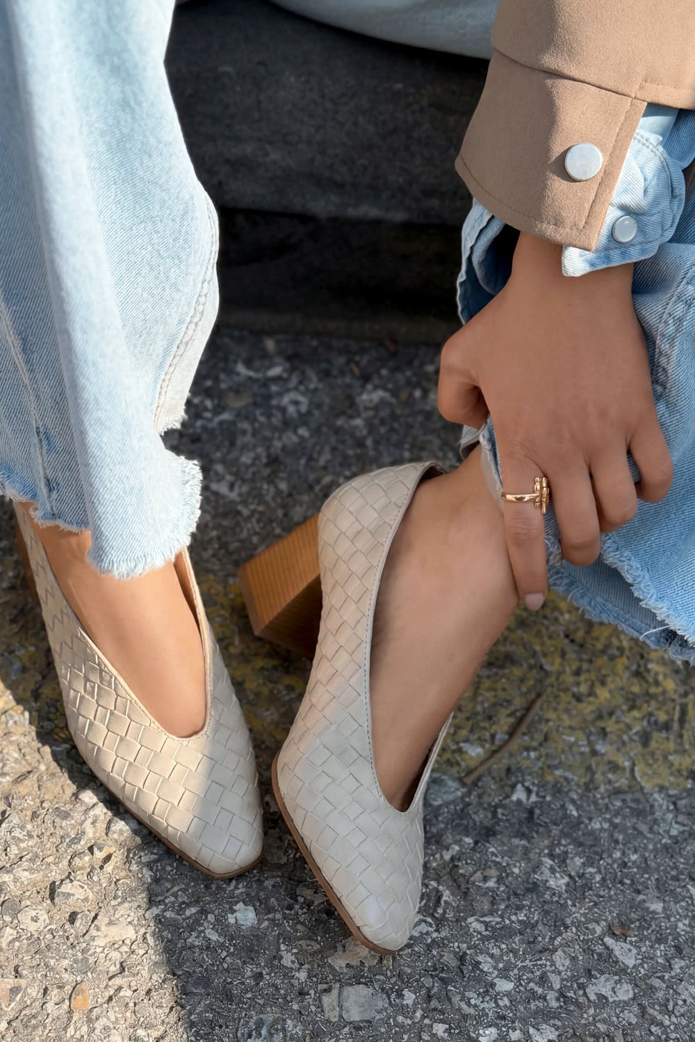 Torben Topuklu Ayakkabı Bej Mat Deri - ILOVESHOES