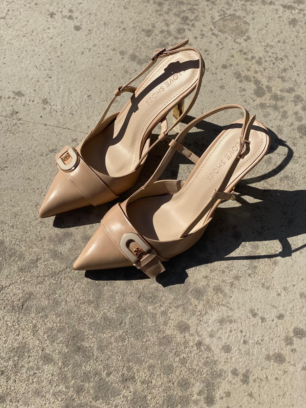 Pherlo Mat Deri Nude Toka Detaylı Stiletto - ILOVESHOES