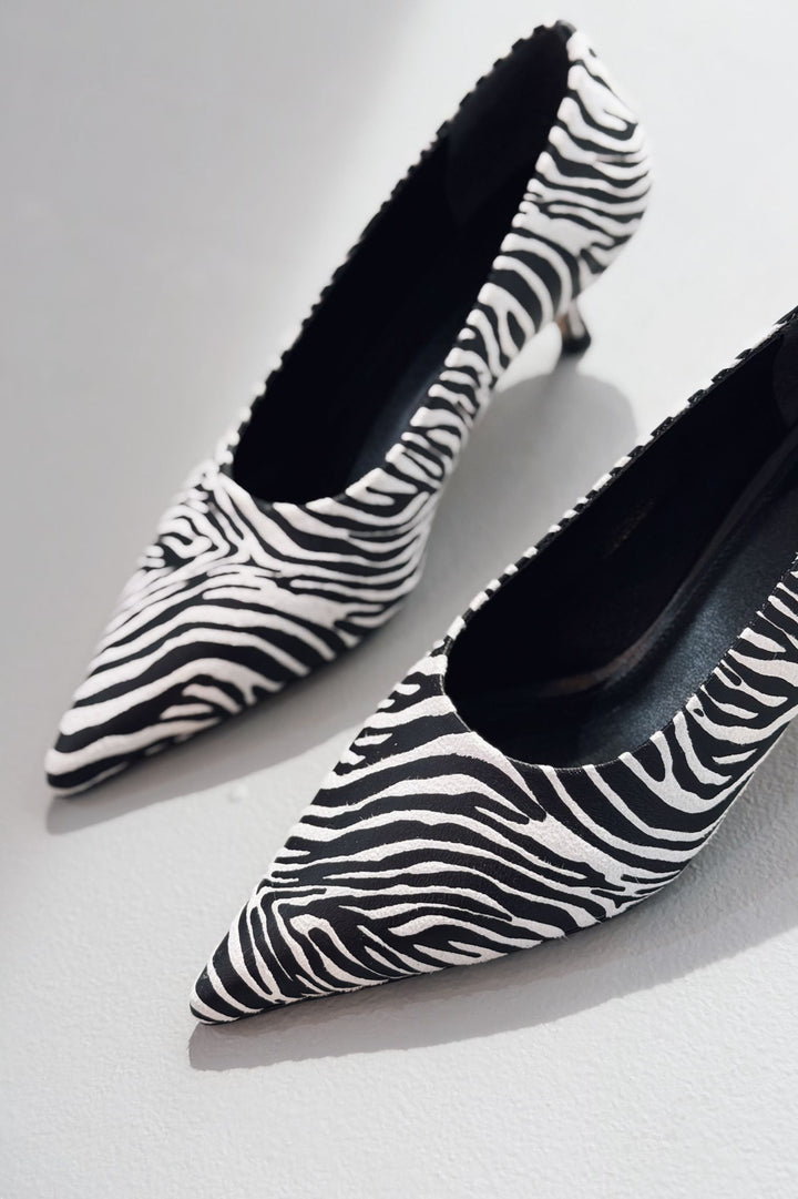 Molven Stiletto Beyaz Mat Deri - ILOVESHOES