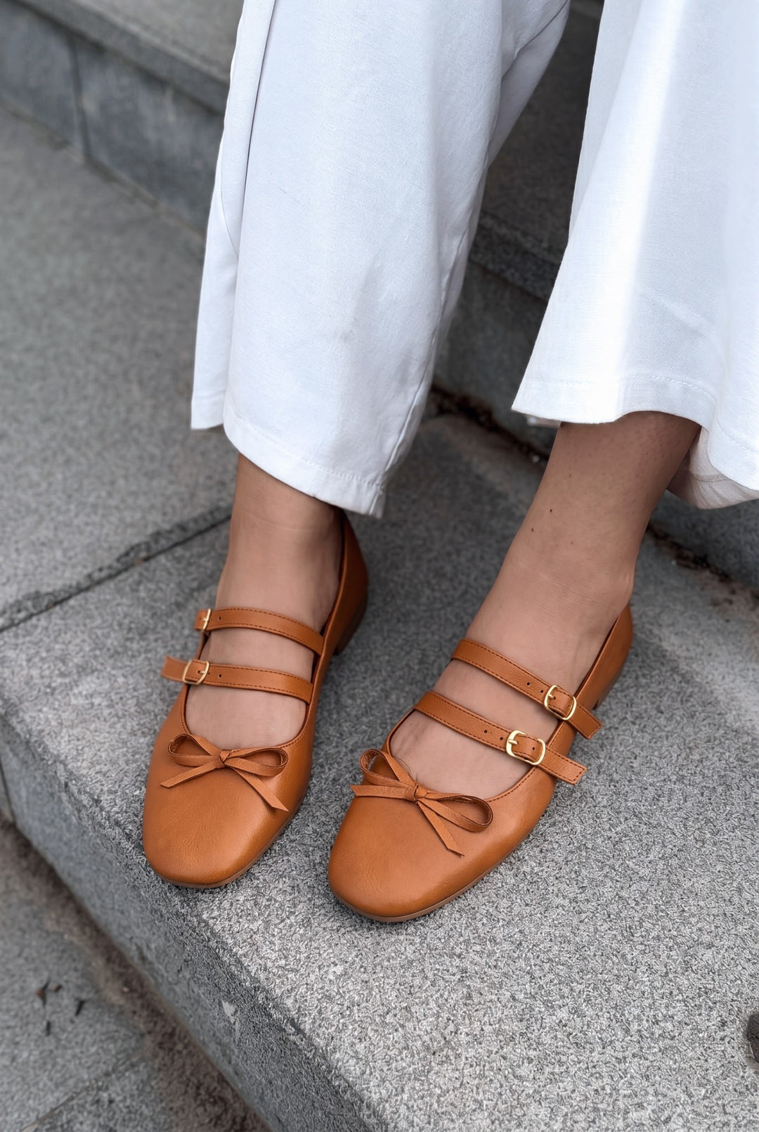 Lovia Taba Hakiki Deri Kadın Babet - ILOVESHOES